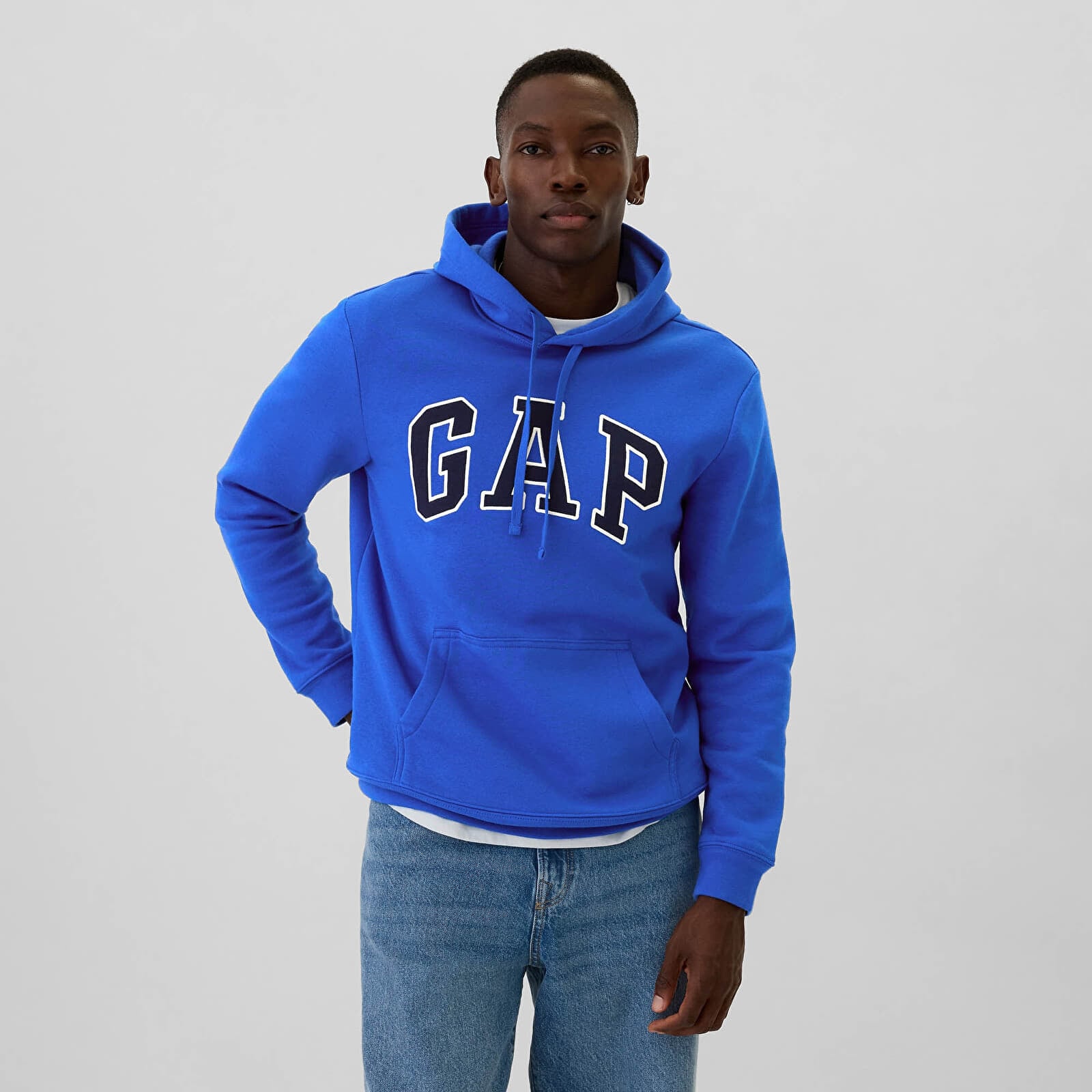 Men's sweatshirts GAP Logo Pullover Hoodie Radiant Blue