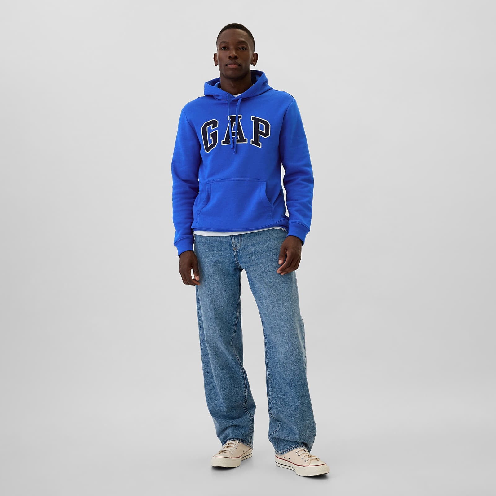 Men's sweatshirts GAP Logo Pullover Hoodie Radiant Blue