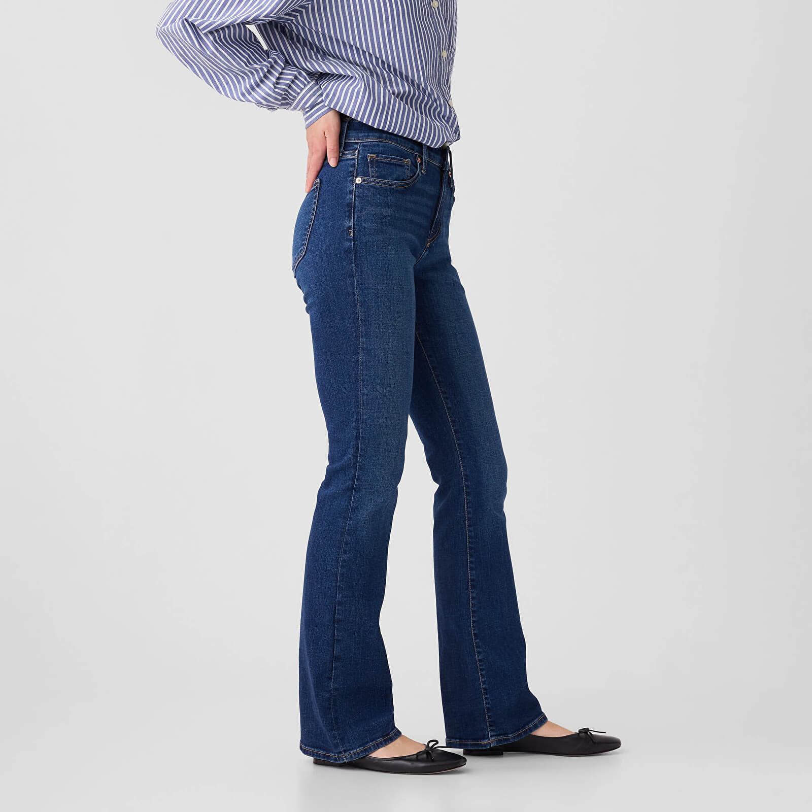 Dames jeans GAP Denim Pants Boot Medium Wash