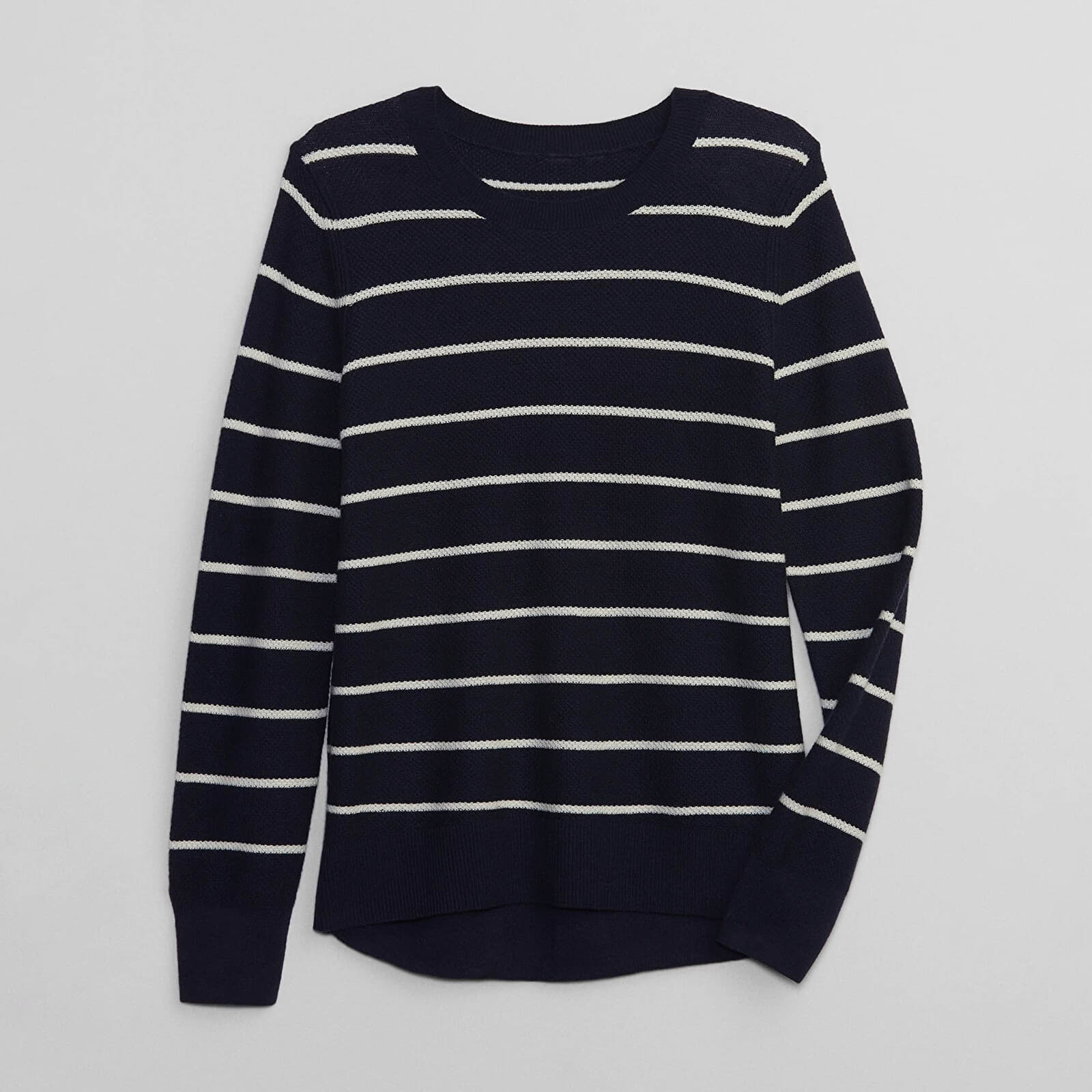 Swetry damskie GAP Bella Crew Navy Stripe