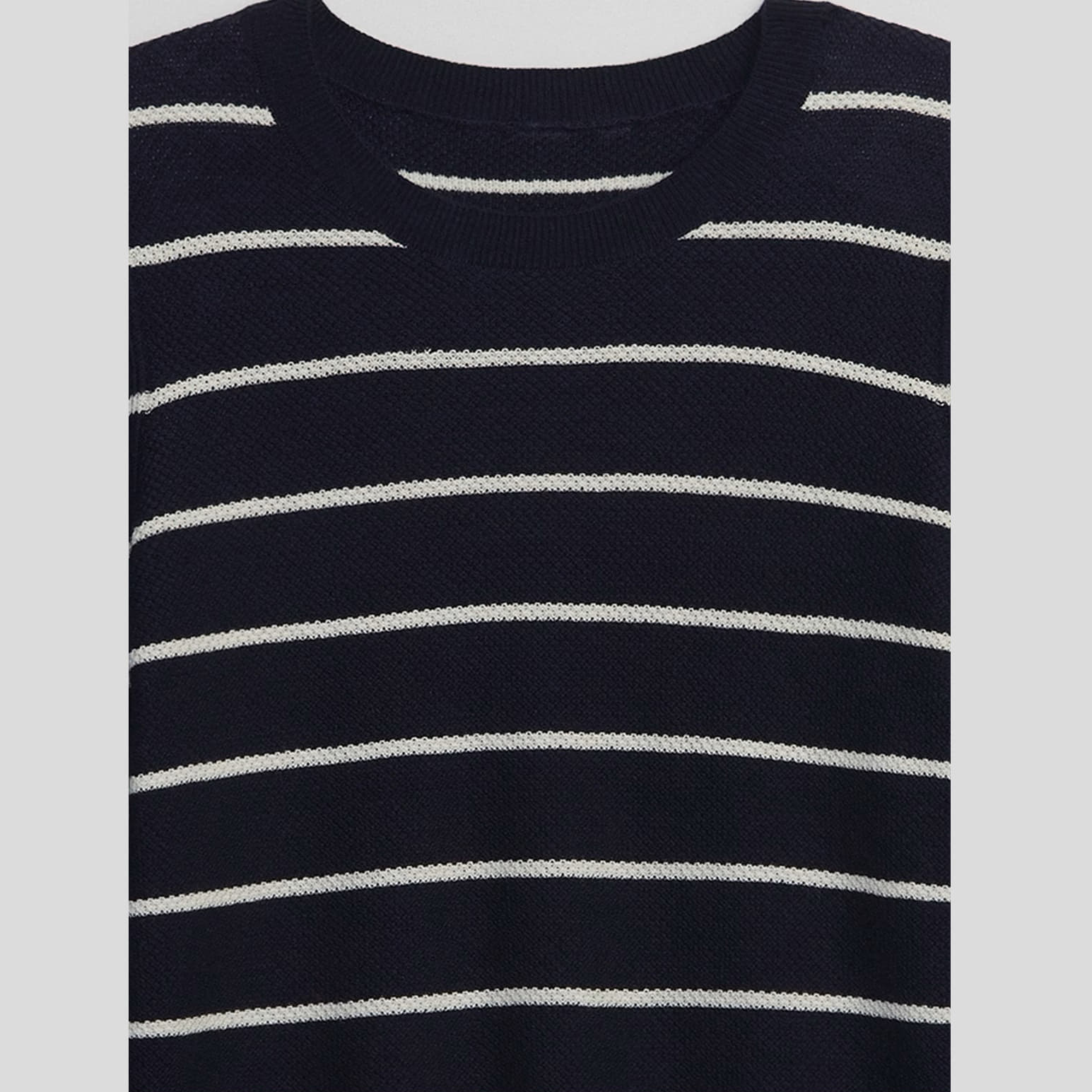 Swetry damskie GAP Bella Crew Navy Stripe