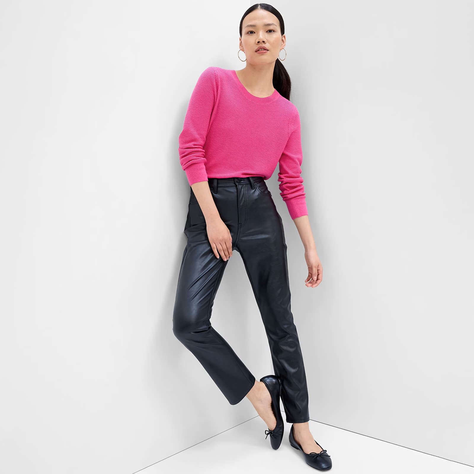 Damen Pullover GAP Bella Crew Standout Pink