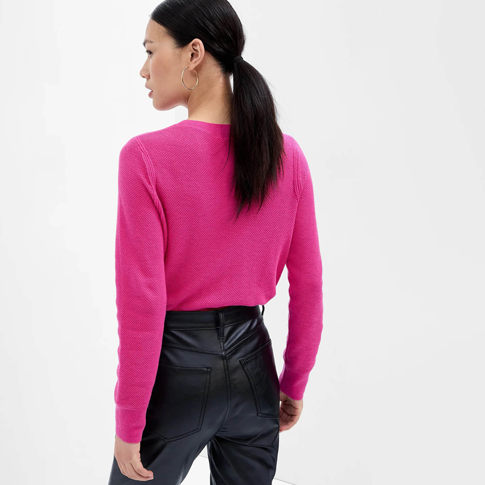 Damen Pullover GAP Bella Crew Standout Pink