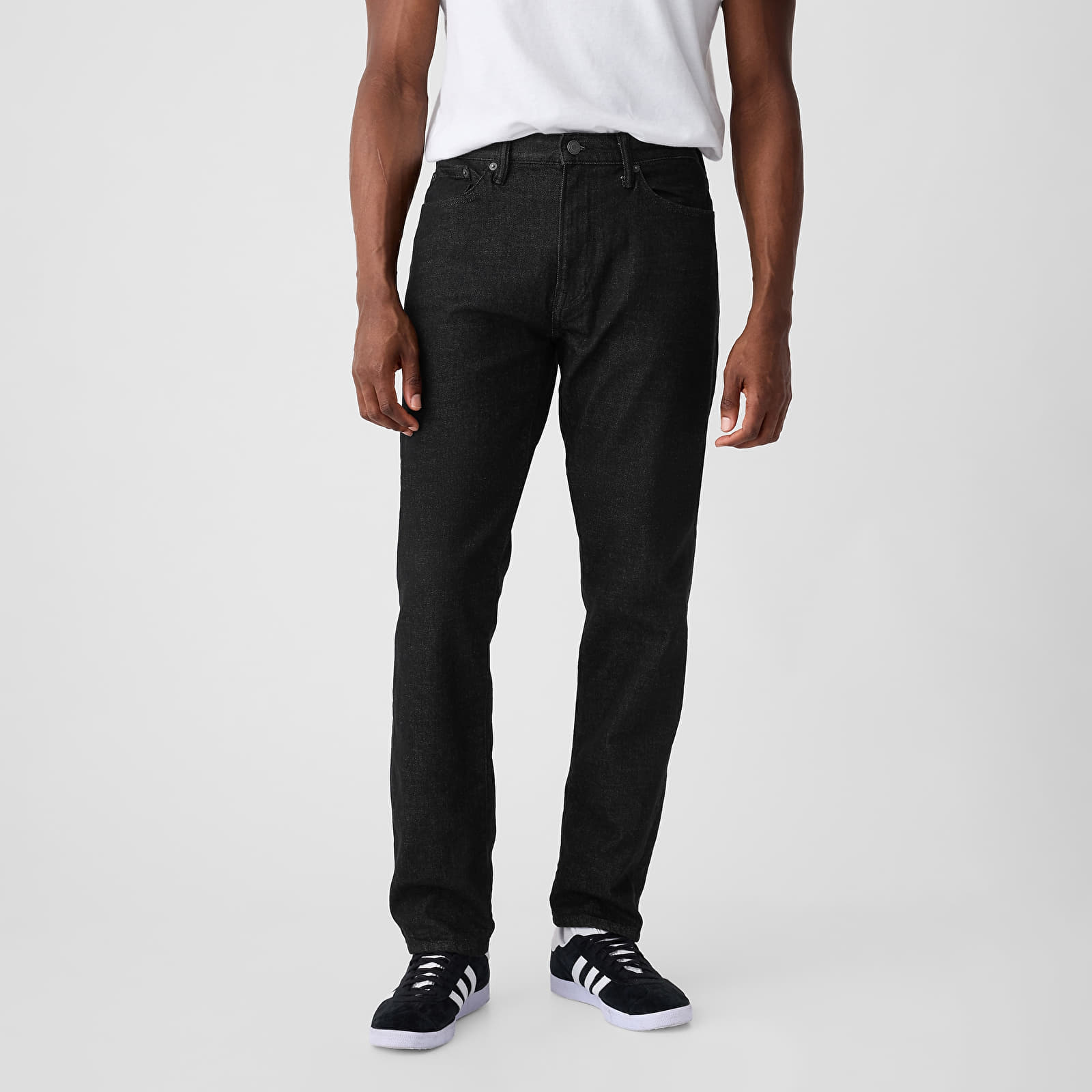 Džíny GAP Denim Pants Straight Black Rinse