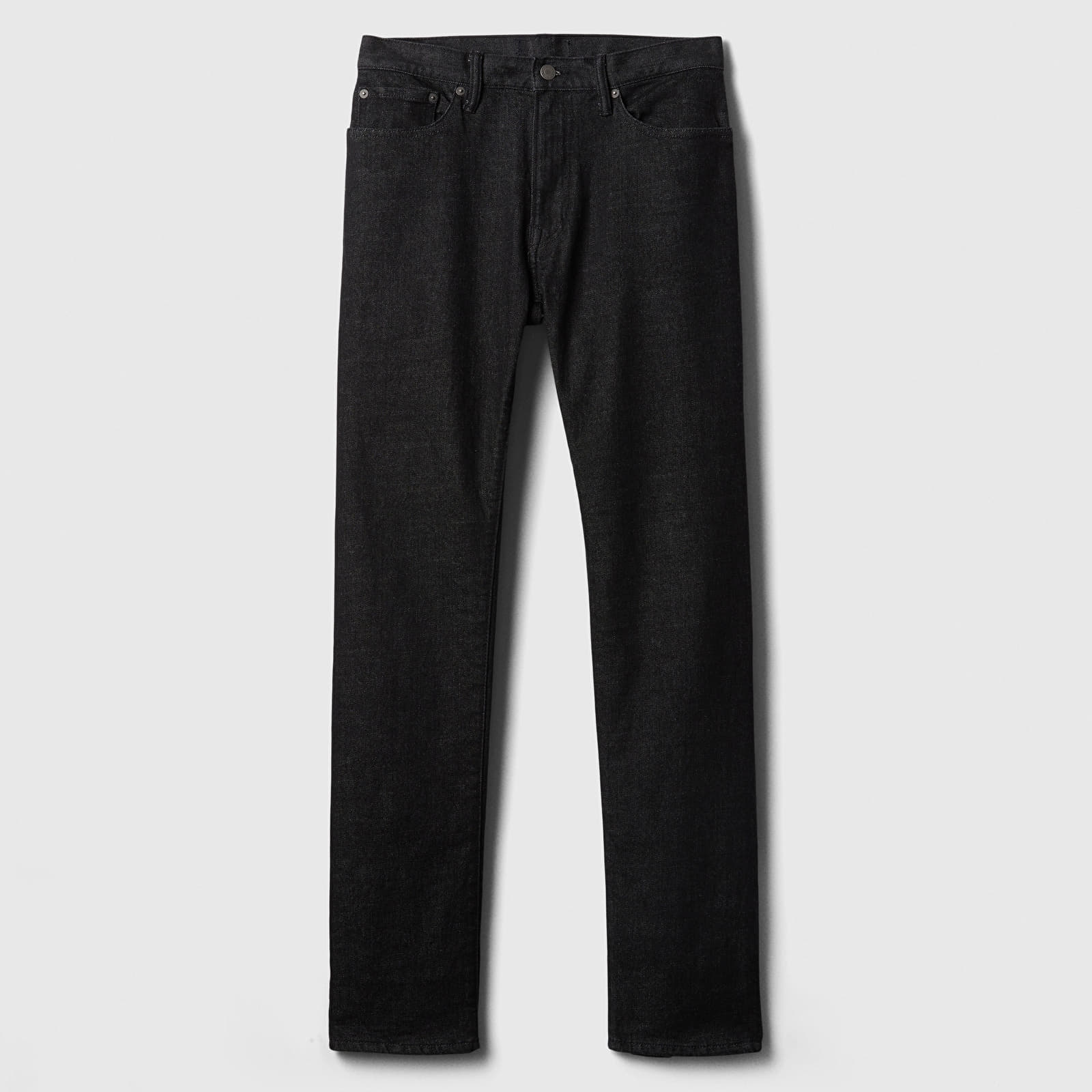 Džíny GAP Denim Pants Straight Black Rinse