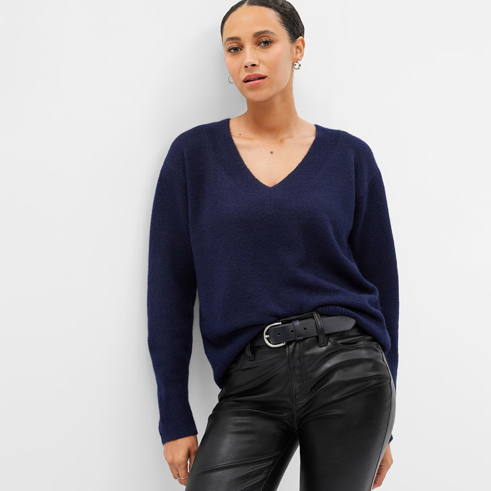 Pulover GAP V Neck Sweater Navy Uniform XXS