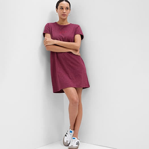 Kleid GAP Shortsleeve Logo Dress Deep Garnet Red