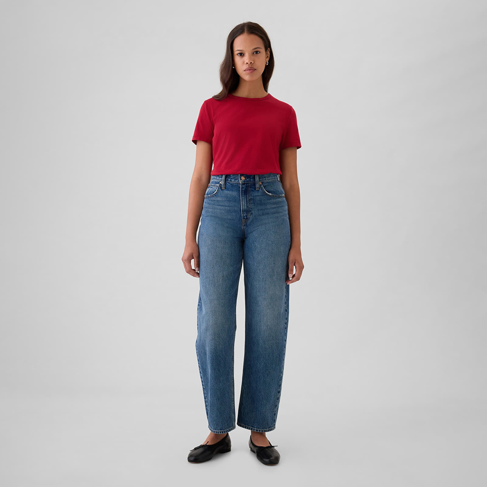 T-Shirts Frau GAP Shortsleeve Vneck Sled