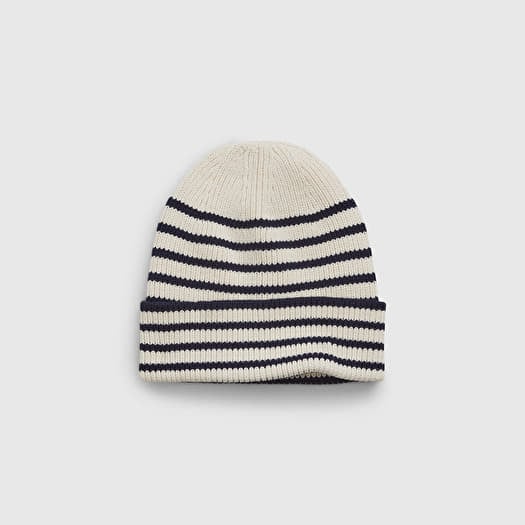 GAP Logo Beanie New Off White Stripe