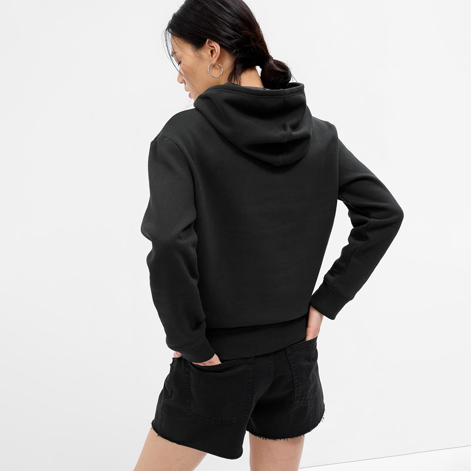 Sweaters GAP Pullover Logo Hoodie Moonless Night Glitt