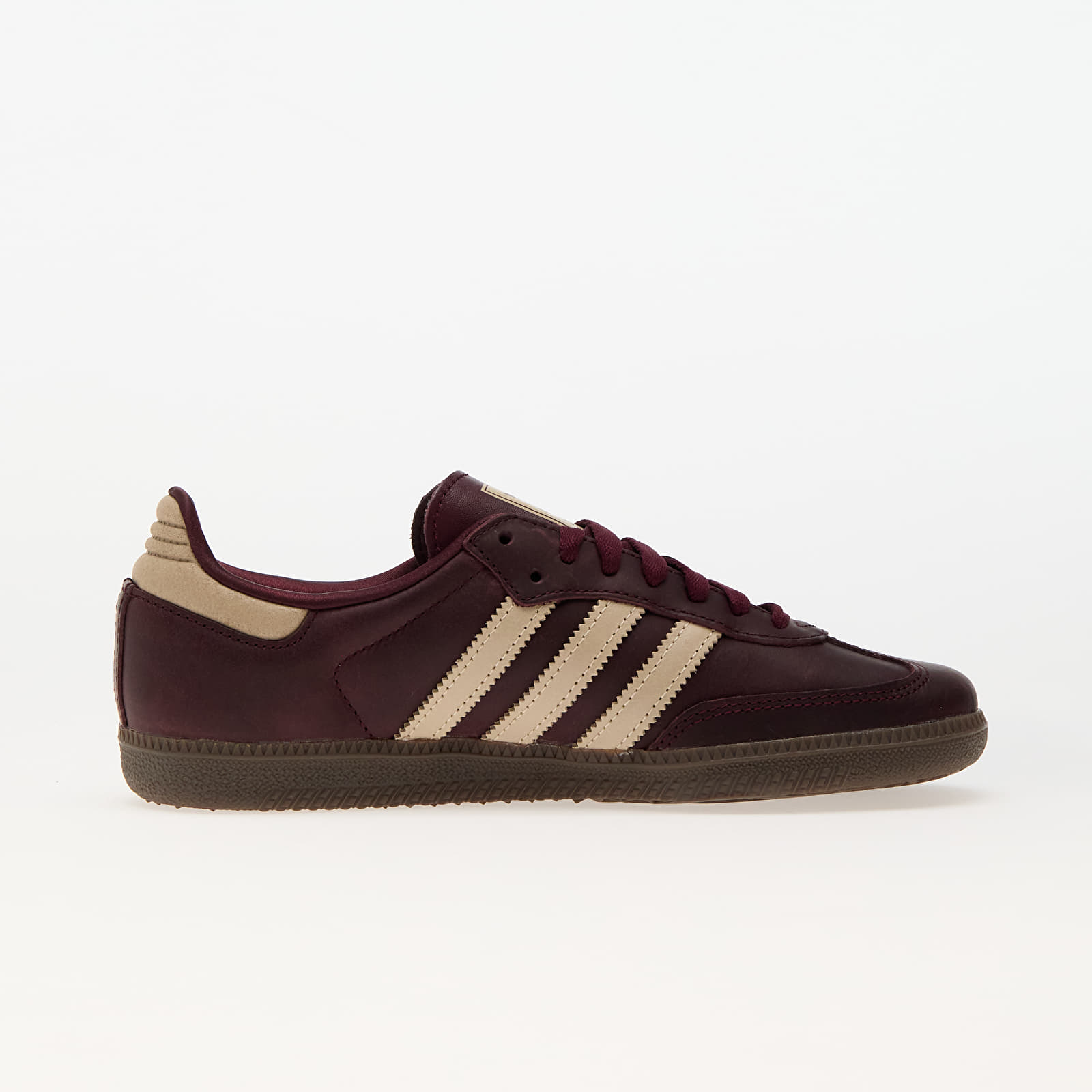 Women's sneakers and shoes adidas Samba Og W Maroon/ Crystal Sand/ Gold Metallic