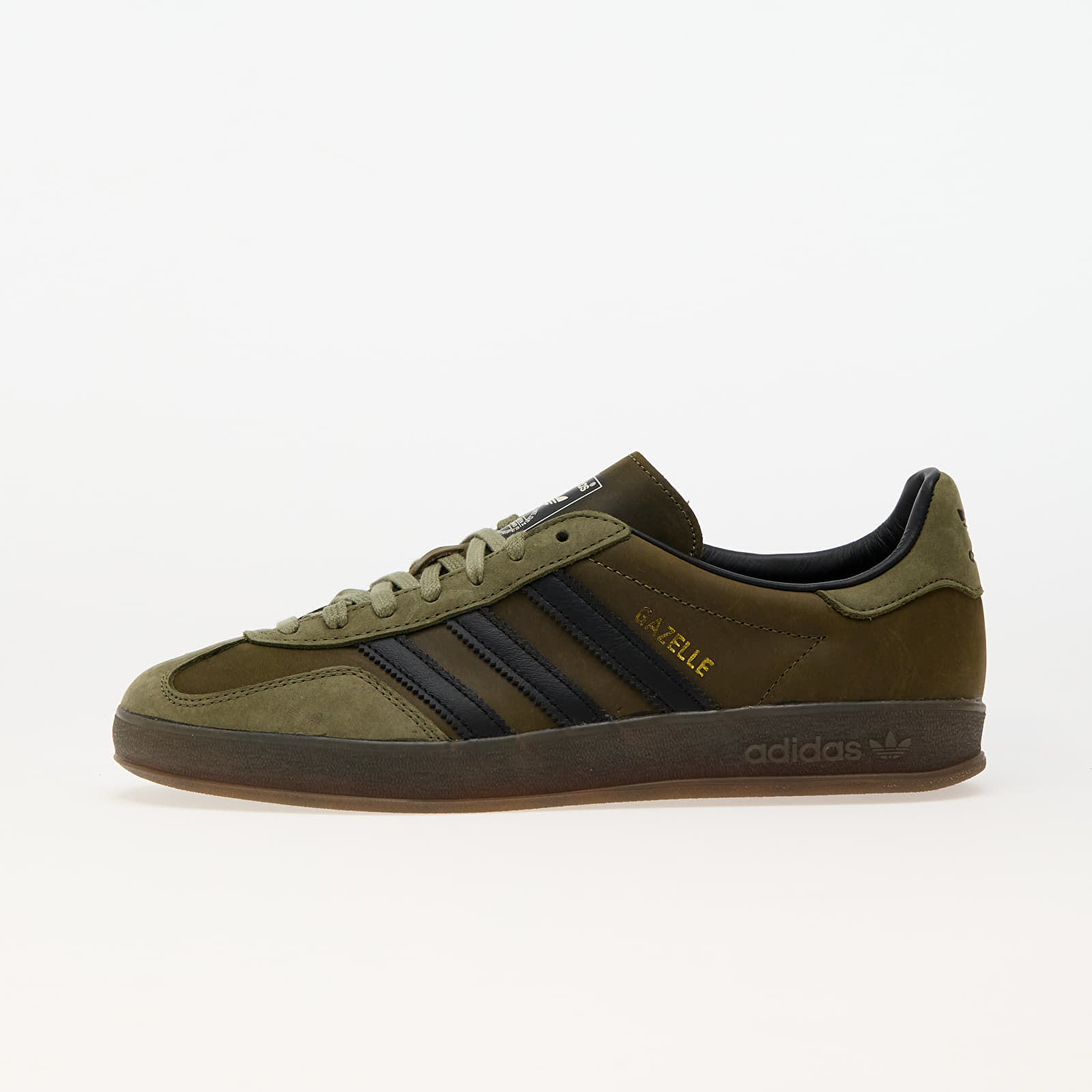 Pánské tenisky a boty adidas Gazelle Indoor Focus Olive/ Core Black/ Gum5