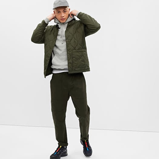 GAP Quilted Bomber Jacket Deep Depths