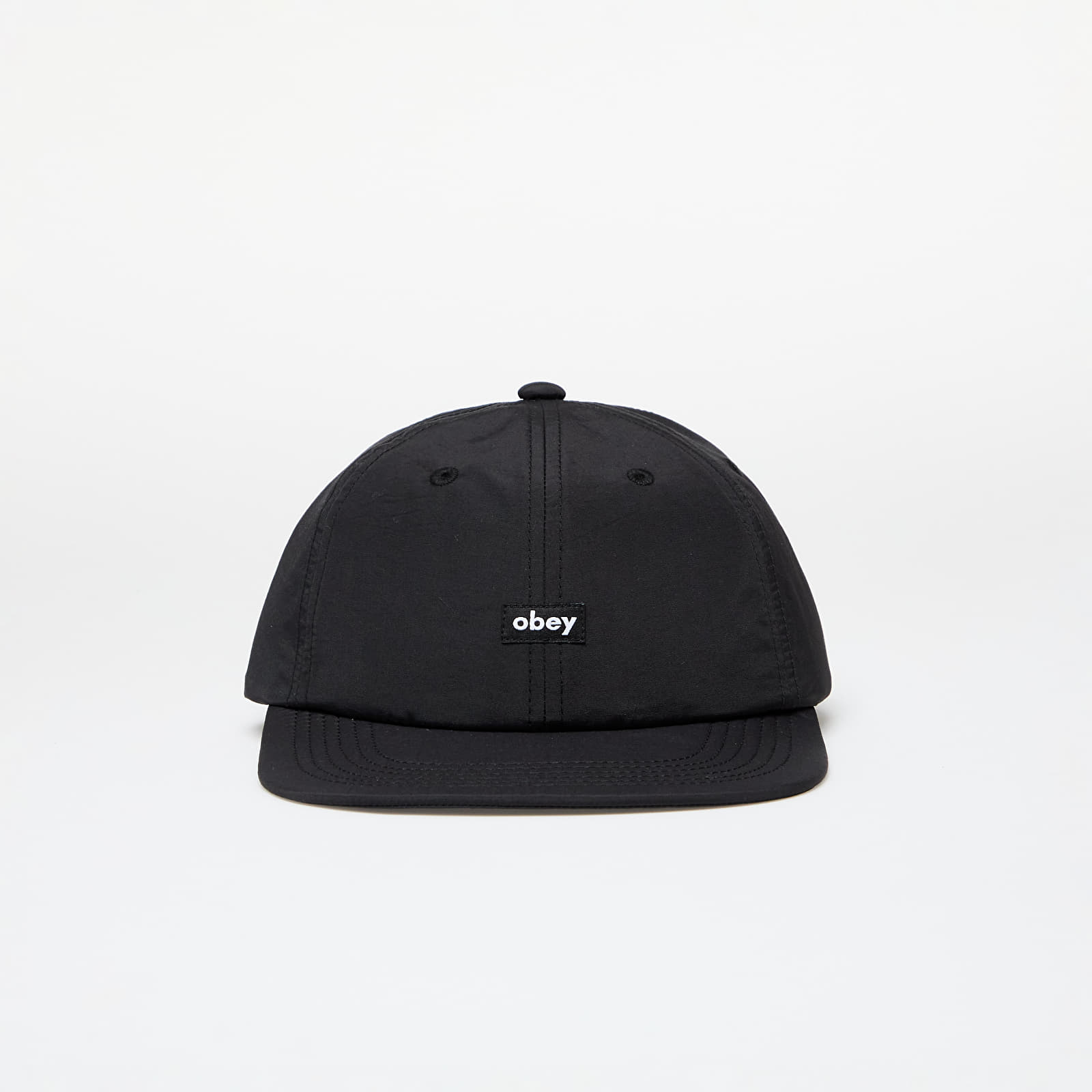 Gorras OBEY Lowercase Nylon 6 Panel Strapback Black