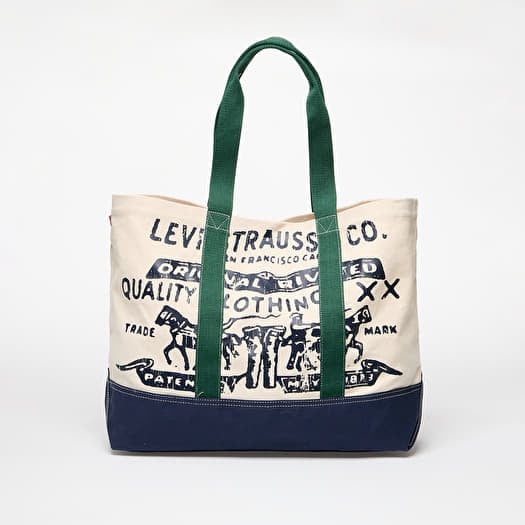 Bag Levi's® Women's Two Horse Tote Ecru/ Multi Colour