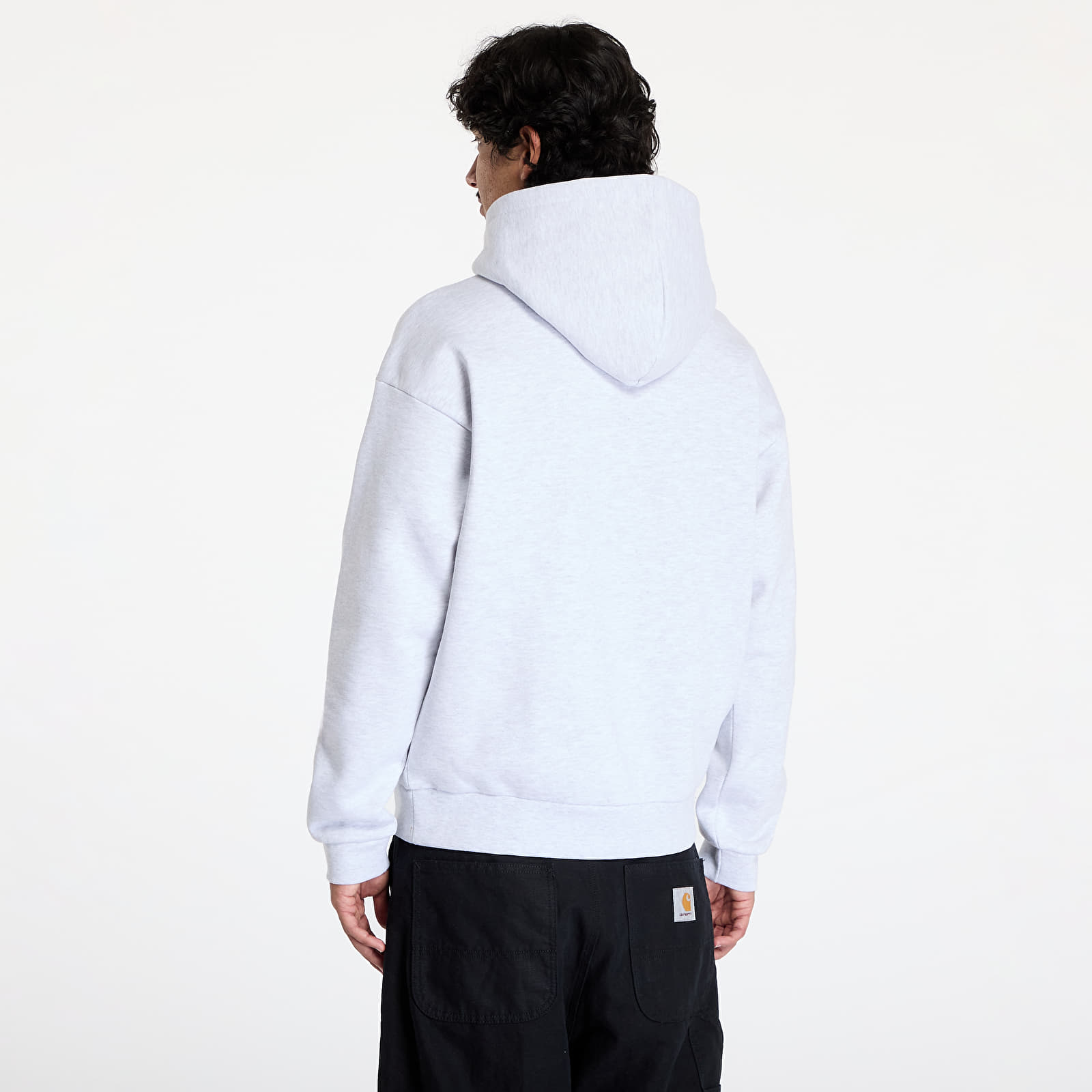 Men's sweatshirts OBEY Collegiate Extra Heavy Hoodie II Ash Grey
