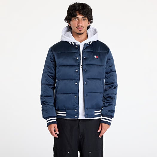 Tommy Jeans Satin Puffer Jacket Blue