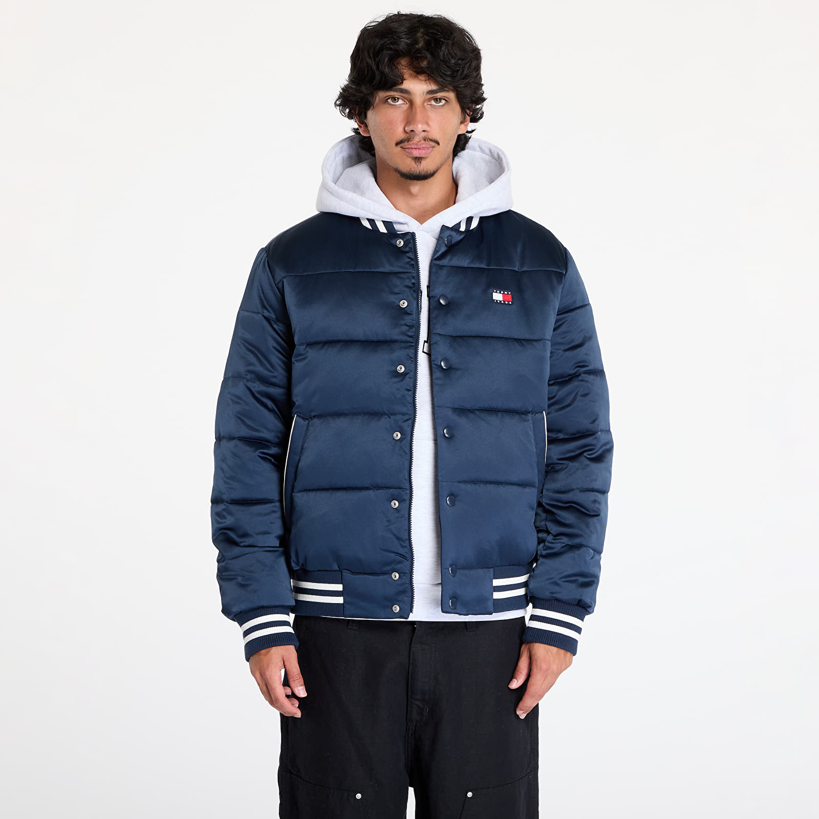 Men's jackets Tommy Jeans Satin Puffer Jacket Blue