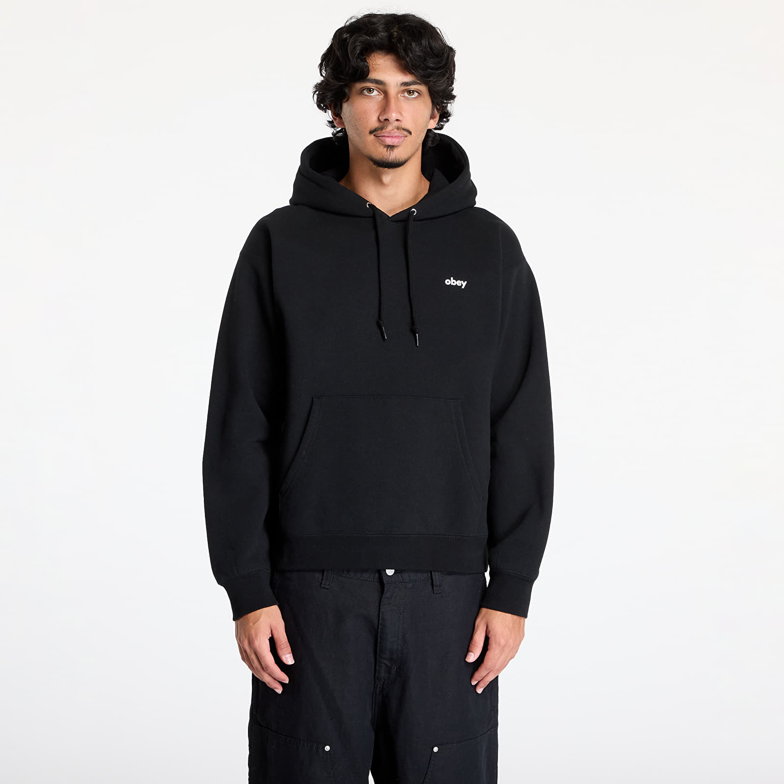 Herren-Sweatshirts OBEY Dalmation Hoodie Black