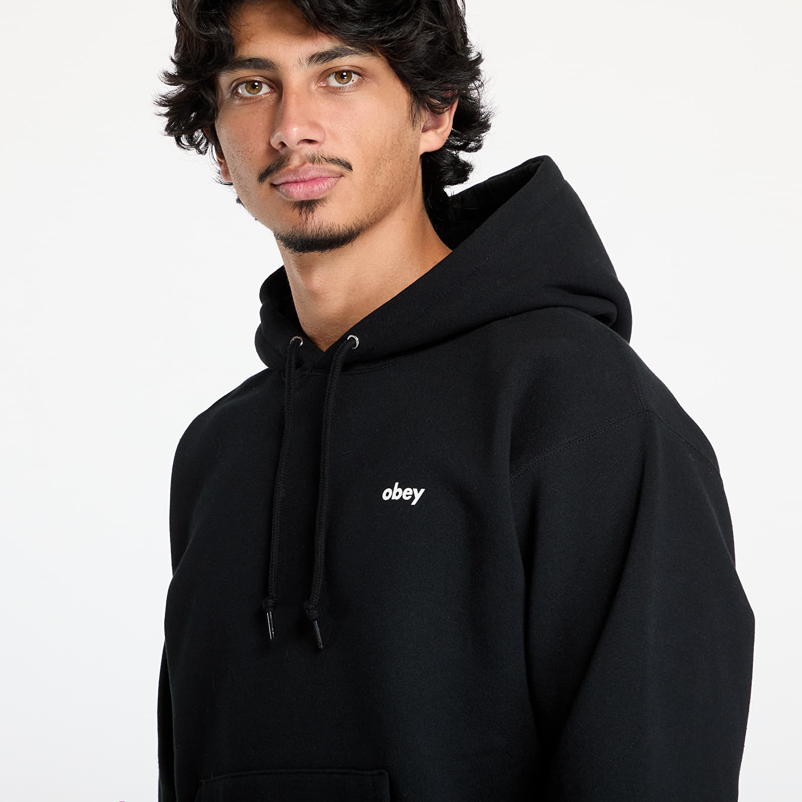 Herren-Sweatshirts OBEY Dalmation Hoodie Black