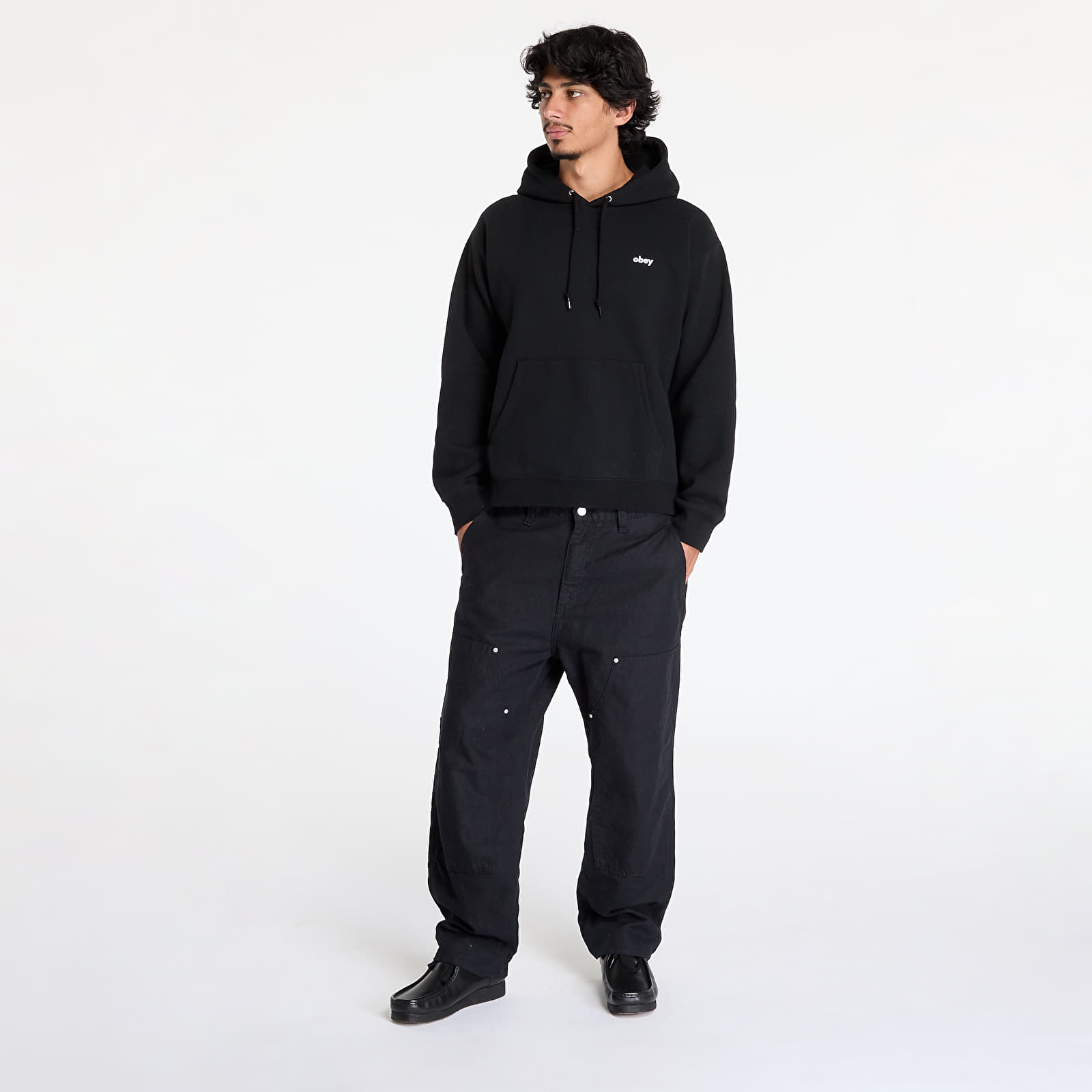 Herren-Sweatshirts OBEY Dalmation Hoodie Black