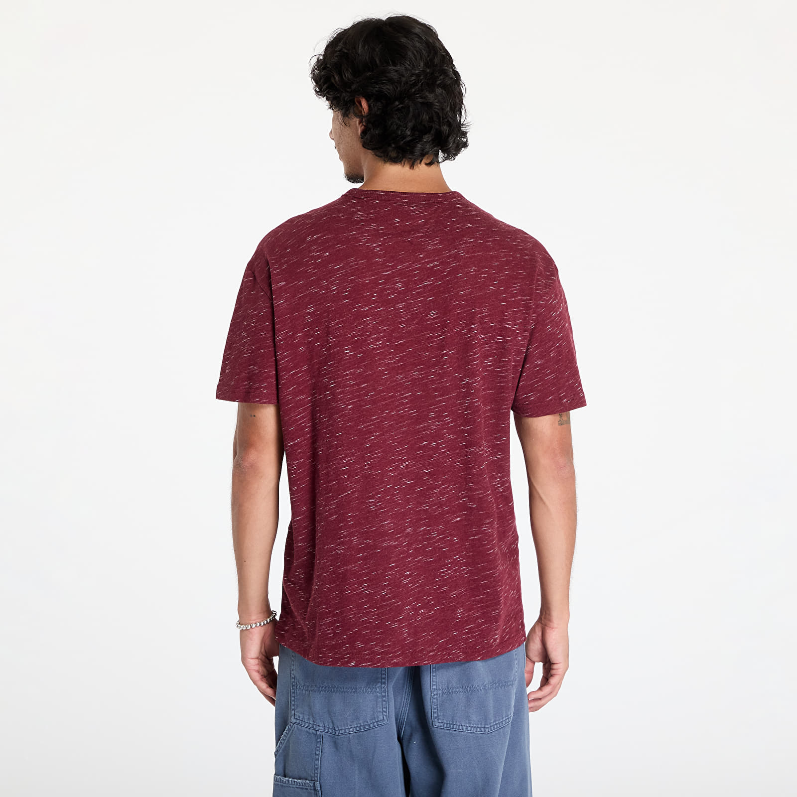 Camisetas hombre Tommy Jeans Regular Badge Tee Deep Rouge