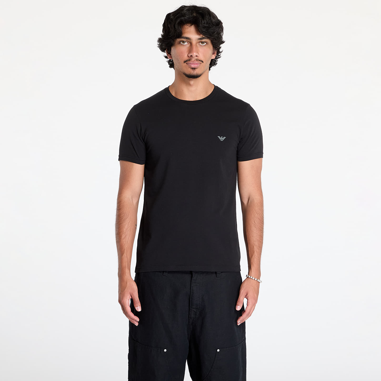 Majice EA7 Emporio Armani Men's Knit T-Shirt 2-Pack Nero/ Bianco