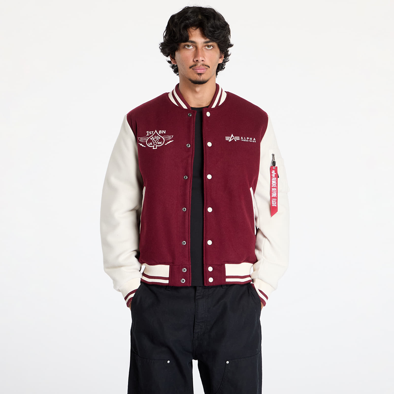 Jacken Alpha Industries Varsity Air Force Jacket Burgundy