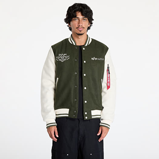 Bunda Alpha Industries Varsity Air Force Jacket Dark Olive