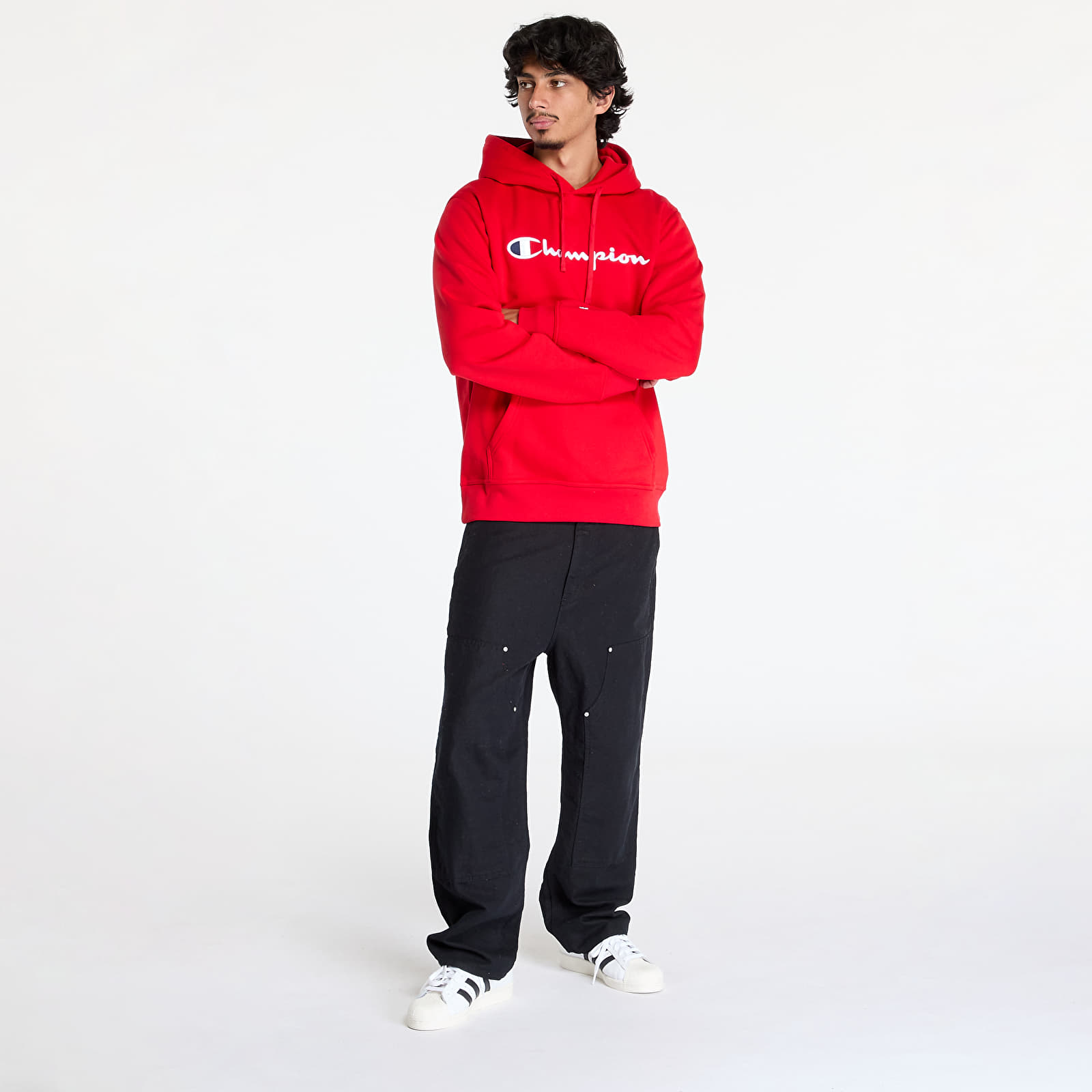 Mikiny Champion Hooded Sweatshirt Red