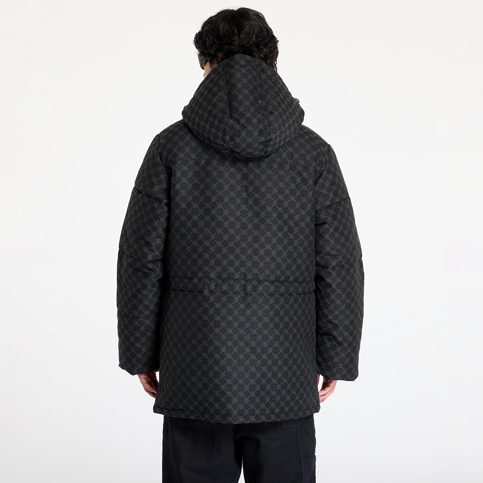 Herenjassen Daily Paper Oba Cotton Monogram Puffer Black