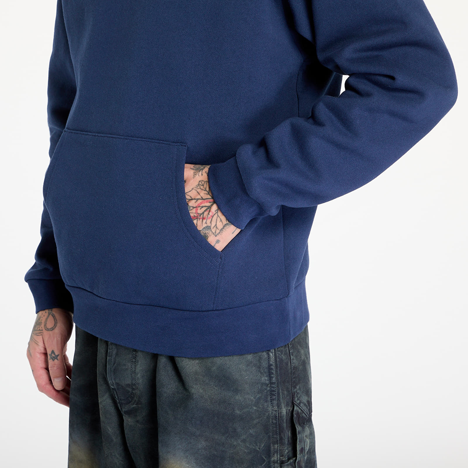 Men's sweatshirts OBEY Bold Star Extra Heavy Hoodie Academy Navy