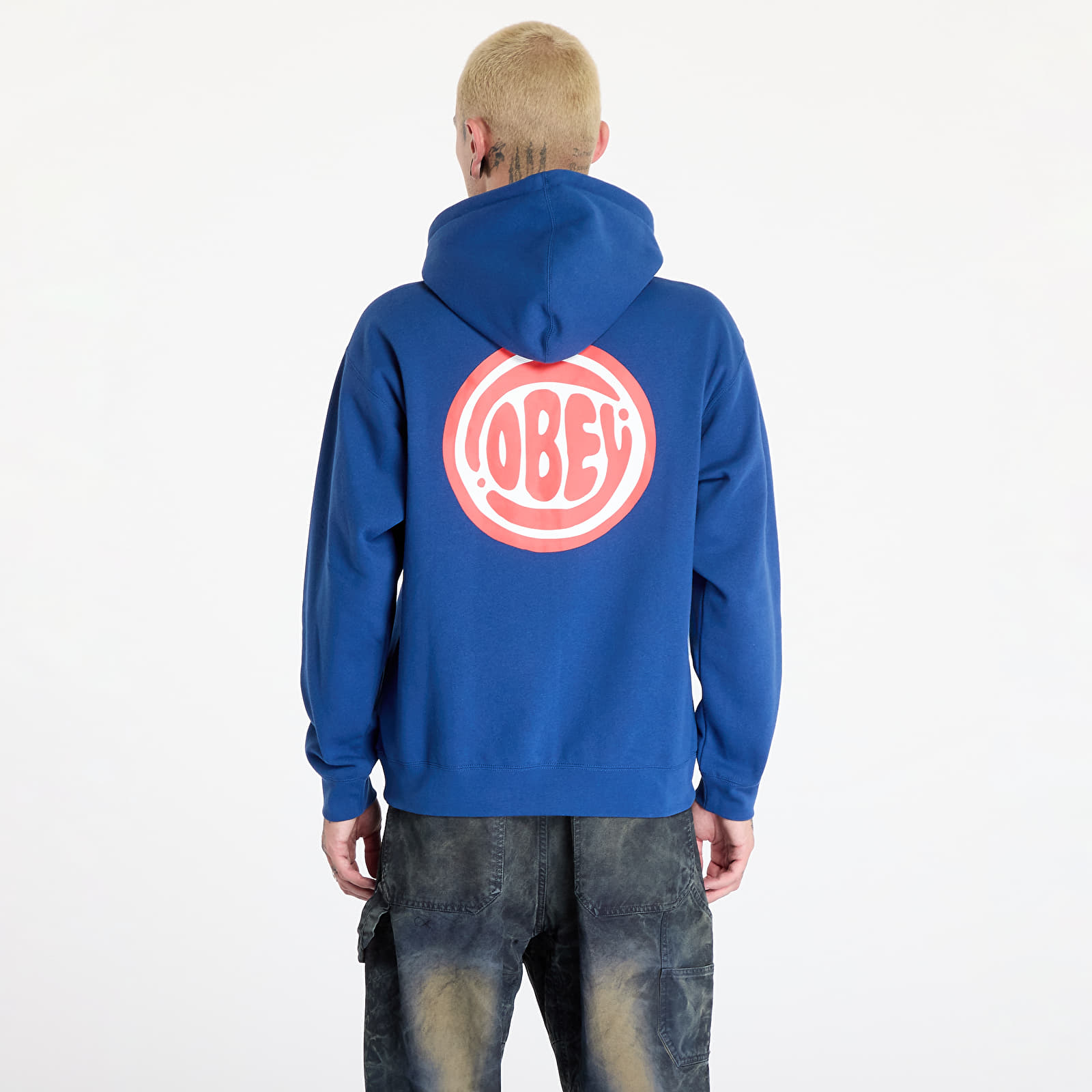 Pánské mikiny OBEY Bubble Hoodie Limoges