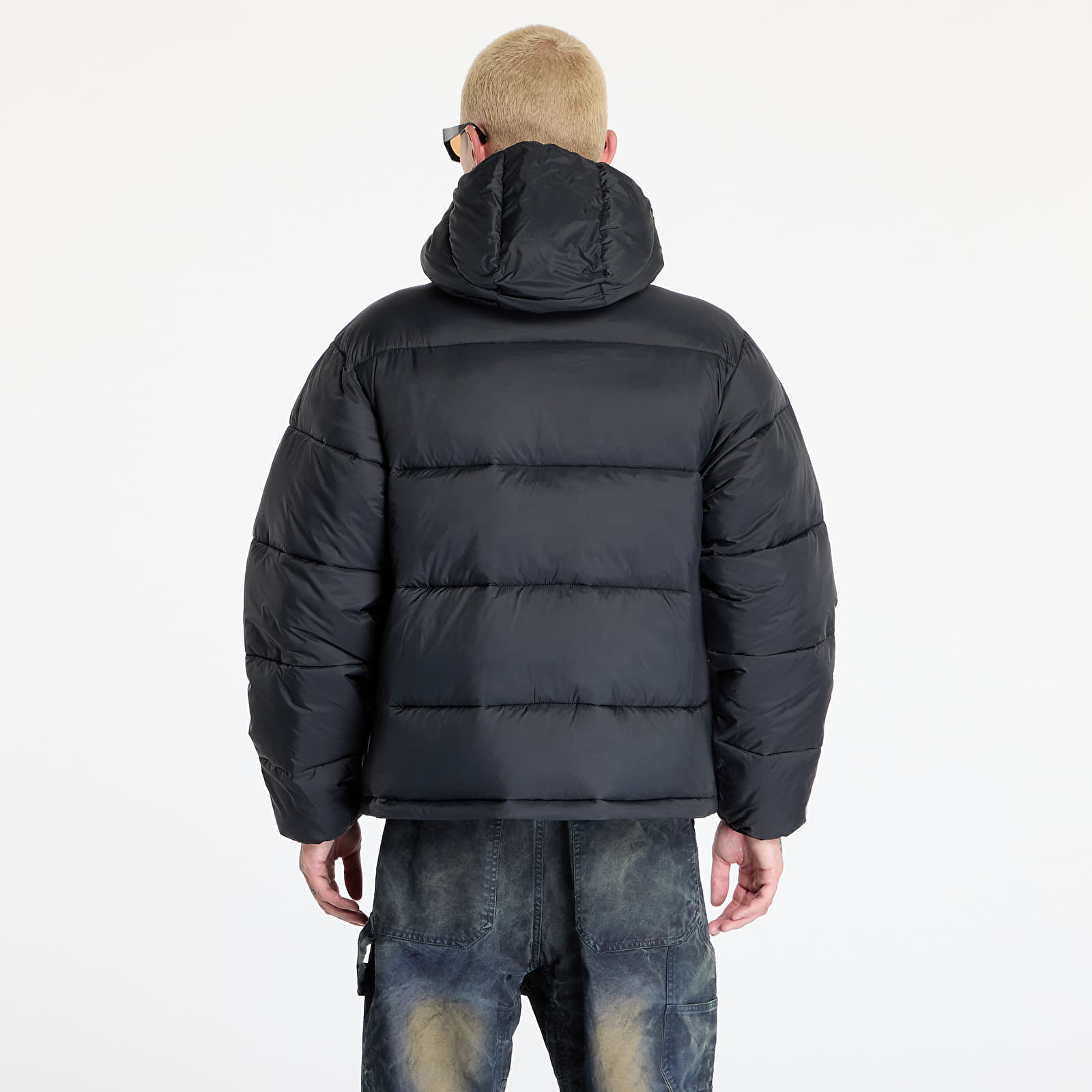 Herrenjacken OBEY Stratus Puffer Black