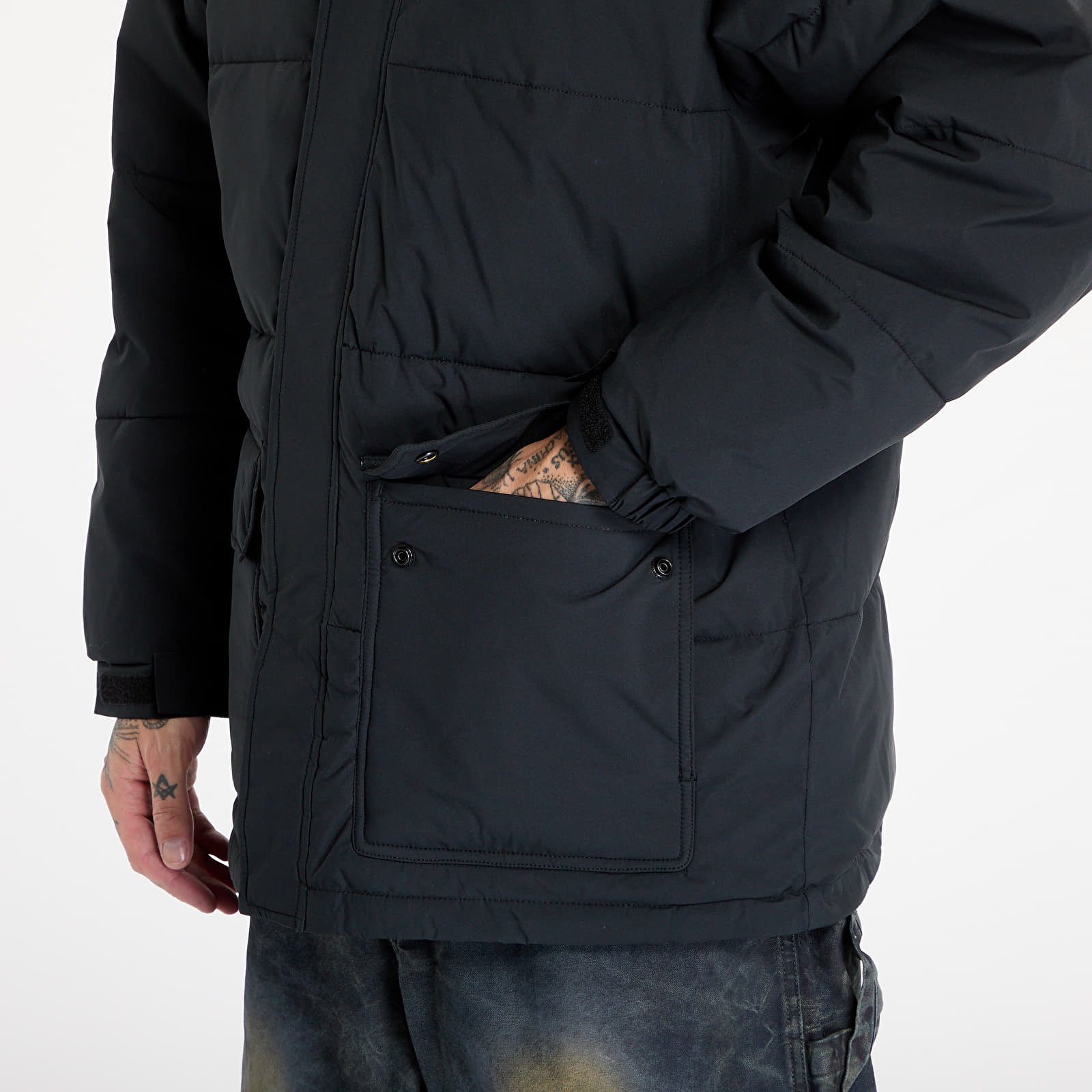 Herrenjacken OBEY Brunswick Puffer Black