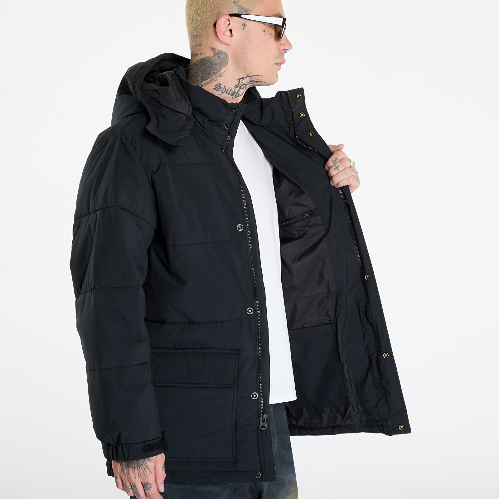 Herrenjacken OBEY Brunswick Puffer Black