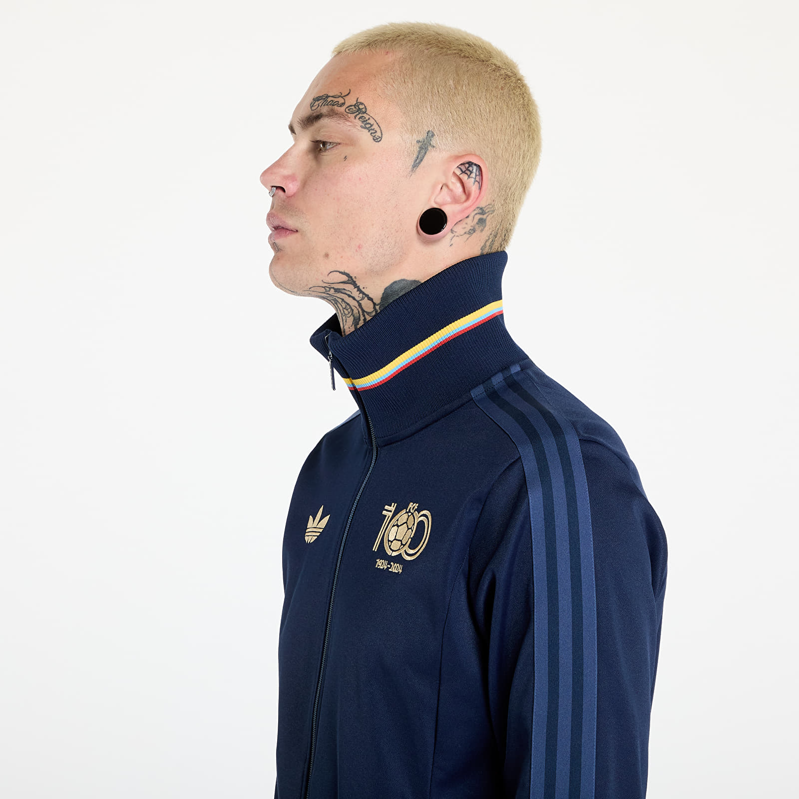 Sudaderas con capucha para hombre adidas FCF Anniv Track Top Night Indigo/ Tech Indigo