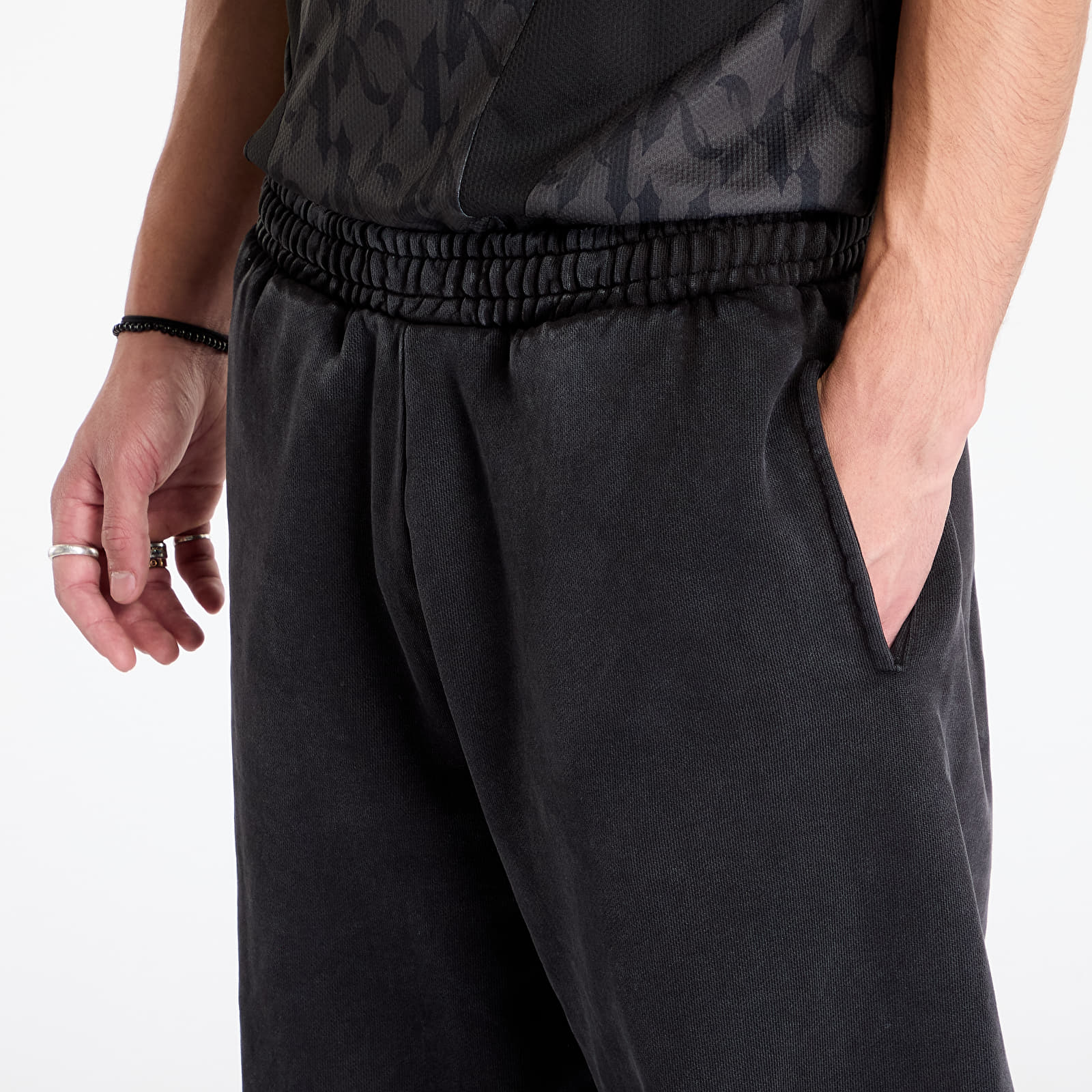 Moške športne hlače Karl Kani Autograph Heavy Os Sweatpants Black