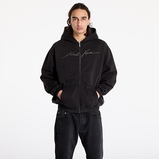 Φούτερ Karl Kani Autograph Heavy OS Zip Hoodie Black