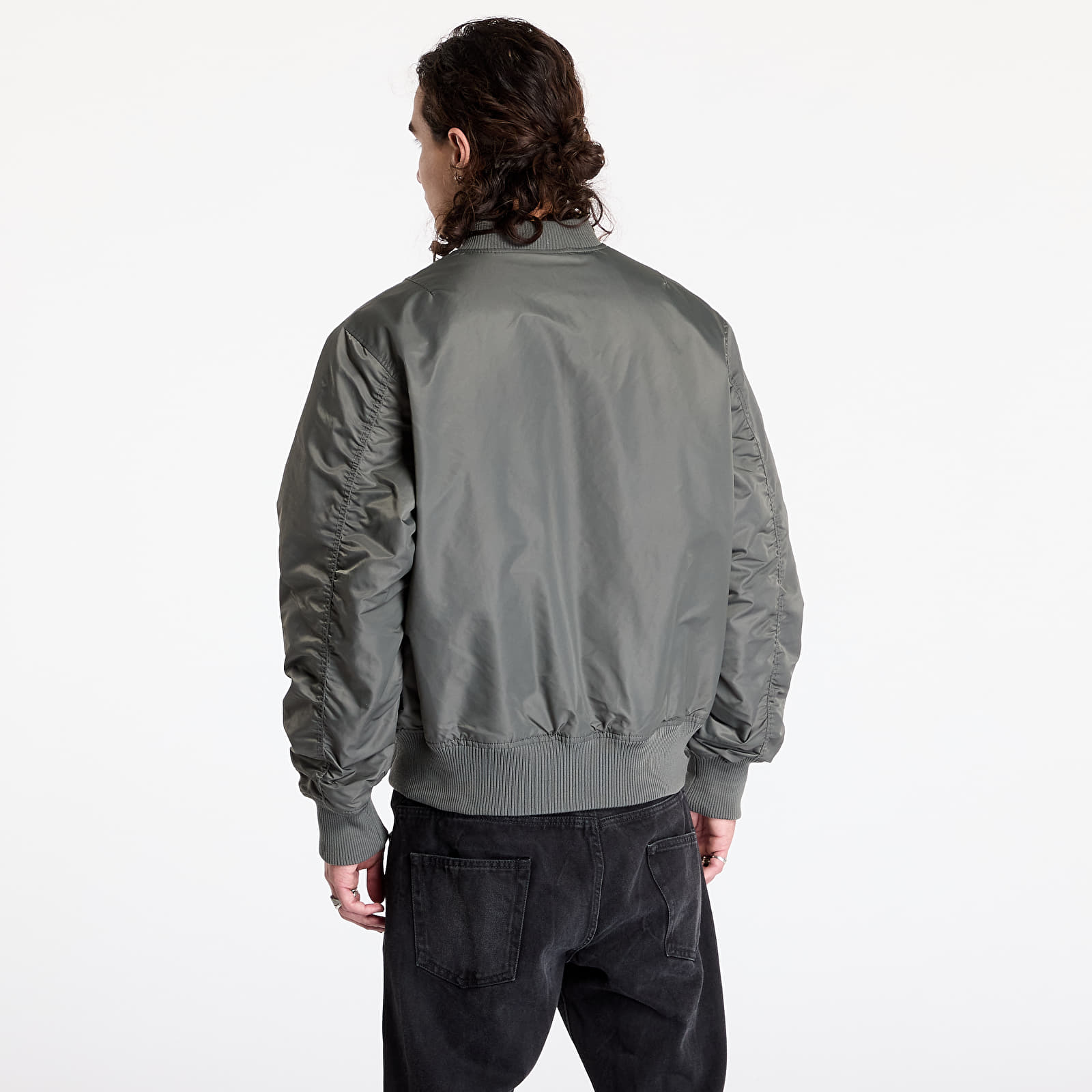 Chaquetas Karl Kani Small Signature Distressed Bomber Jacket Anthracite