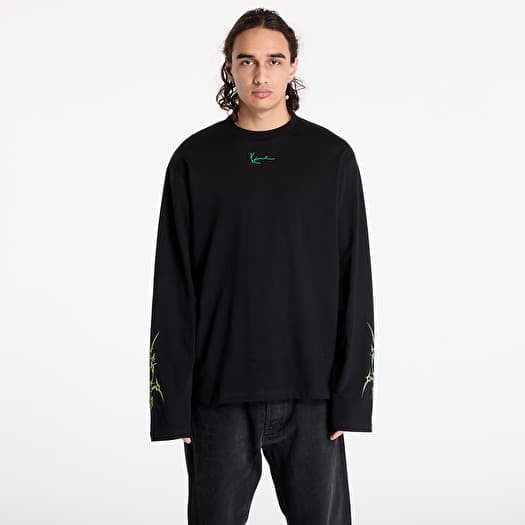 Tričko Karl Kani Small Signature Tribal LongSleeve Black