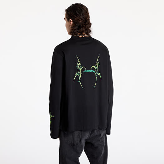T shirts Karl Kani Small Signature Tribal LongSleeve Black Queens