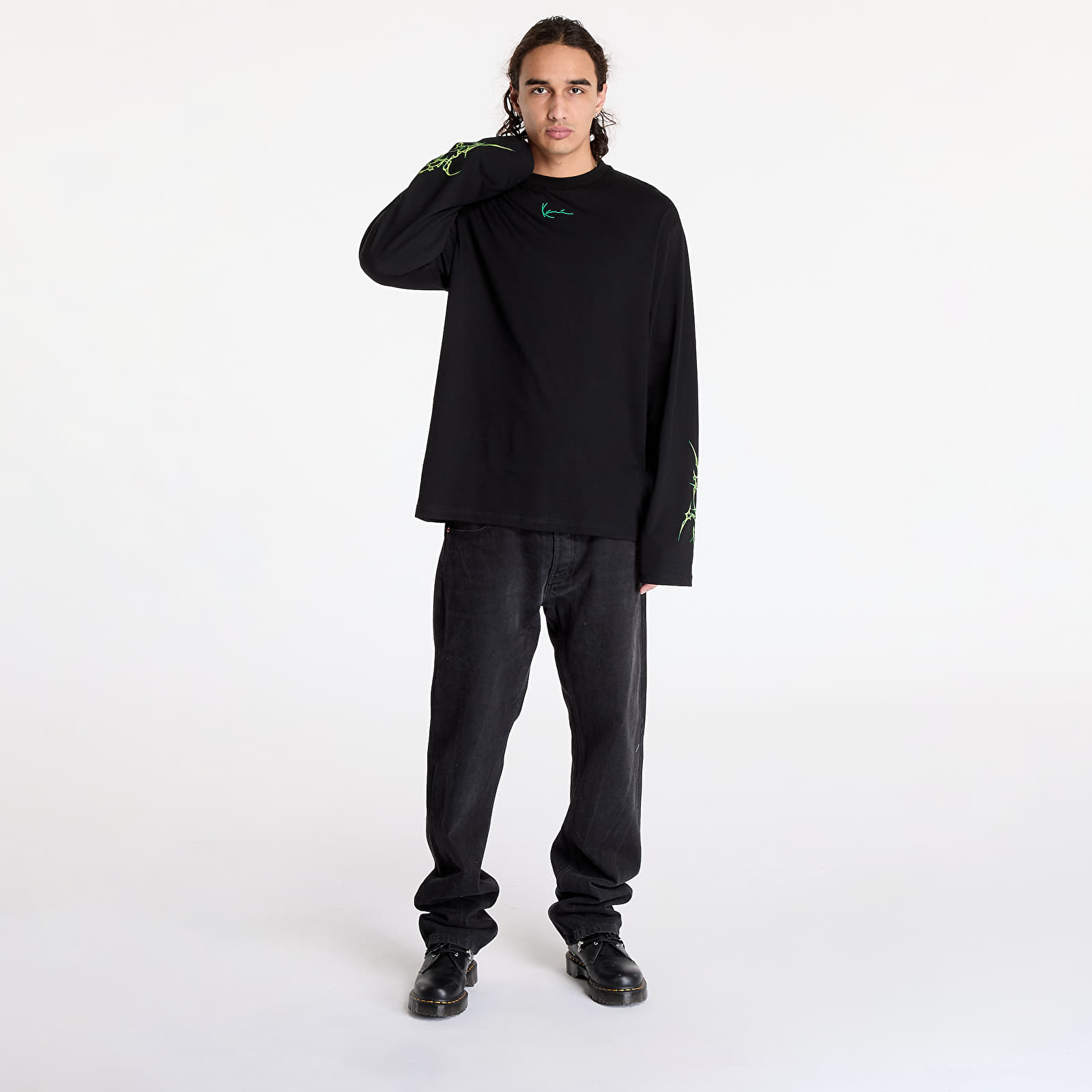 Camisetas Karl Kani Small Signature Tribal LongSleeve Black