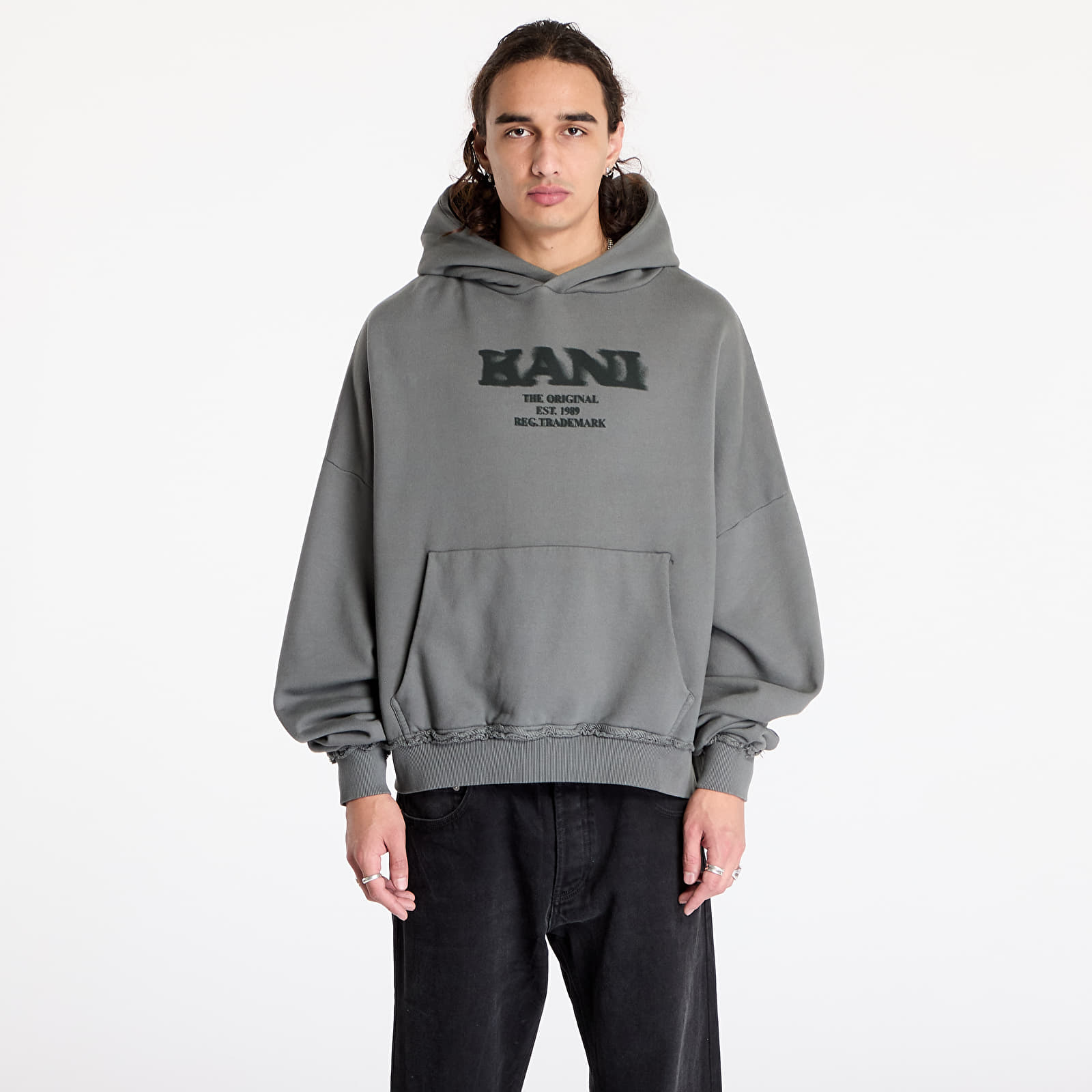 Sweatshirts Karl Kani Retro Sprayed OS Hoodie Anthracite