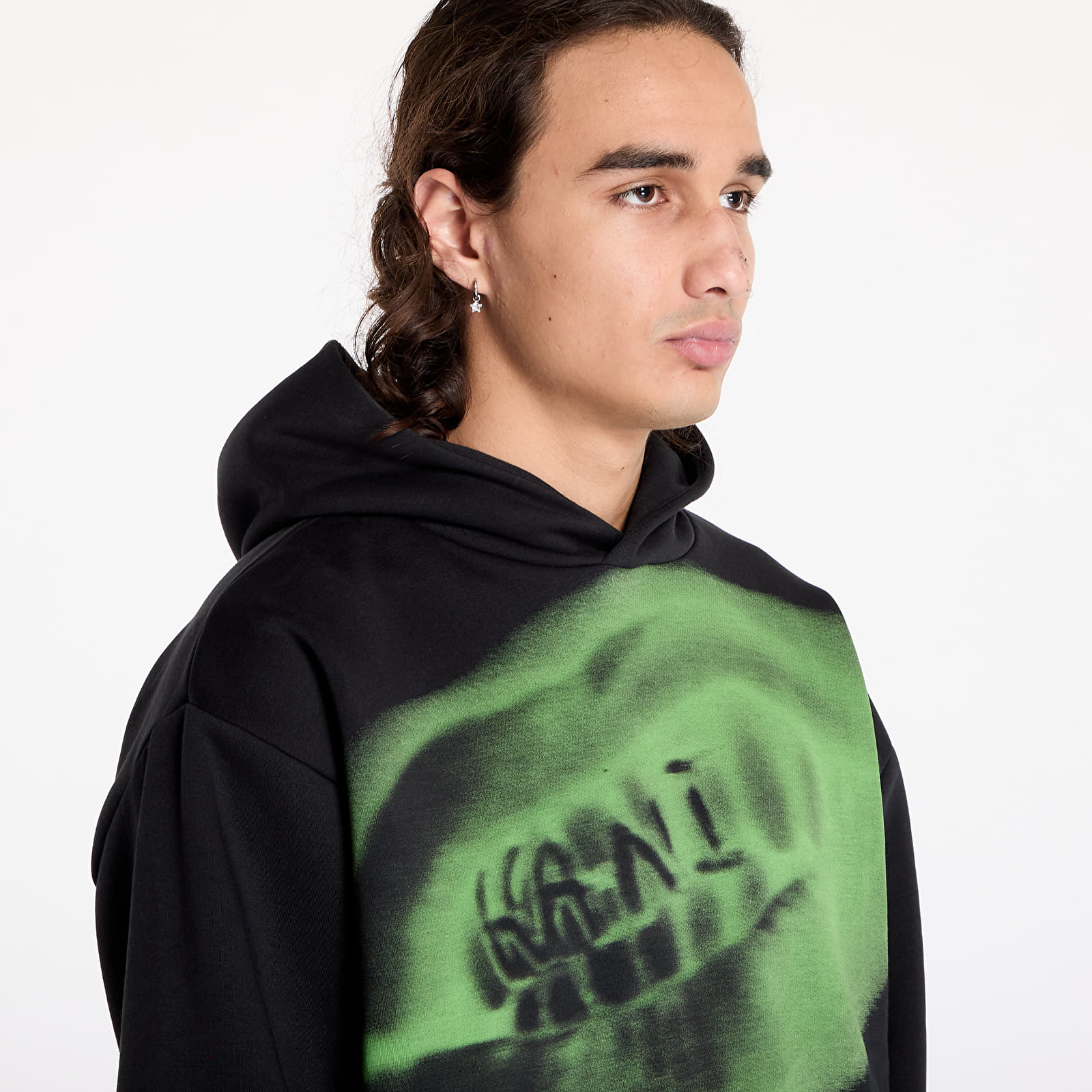 Sudaderas Karl Kani Retro Kani Grillz OS Hoodie Black/ Green