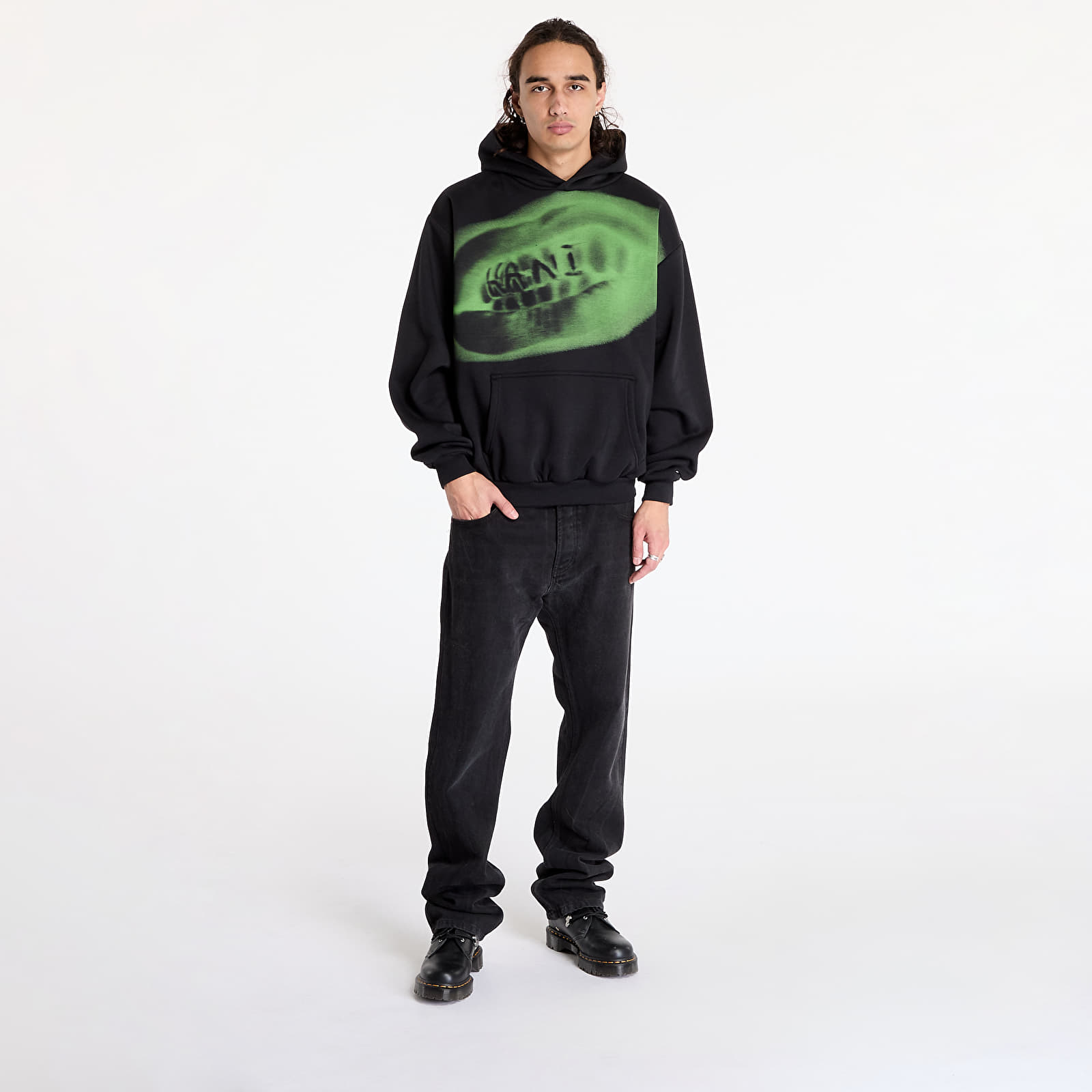 Sudaderas Karl Kani Retro Kani Grillz OS Hoodie Black/ Green