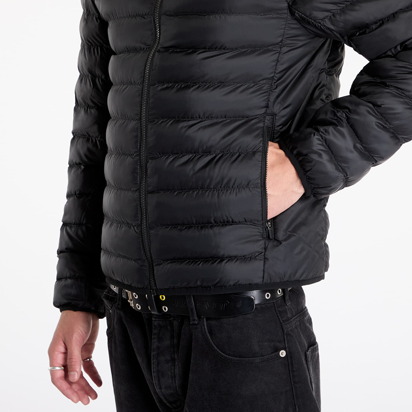 Vīriešu jakas LACOSTE Water-Repellent Quilted Puffed Jacket Black