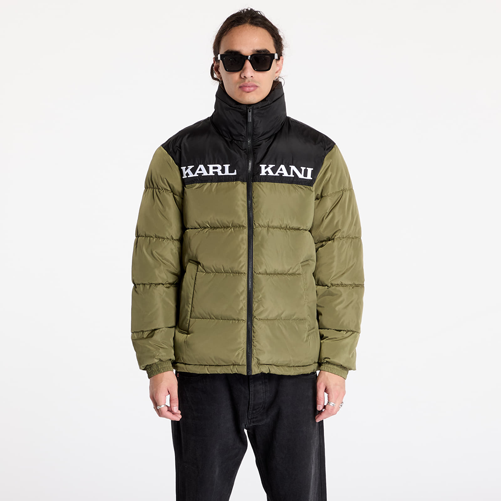 Vestes Karl Kani Retro Essential Puffer Jacket Olive