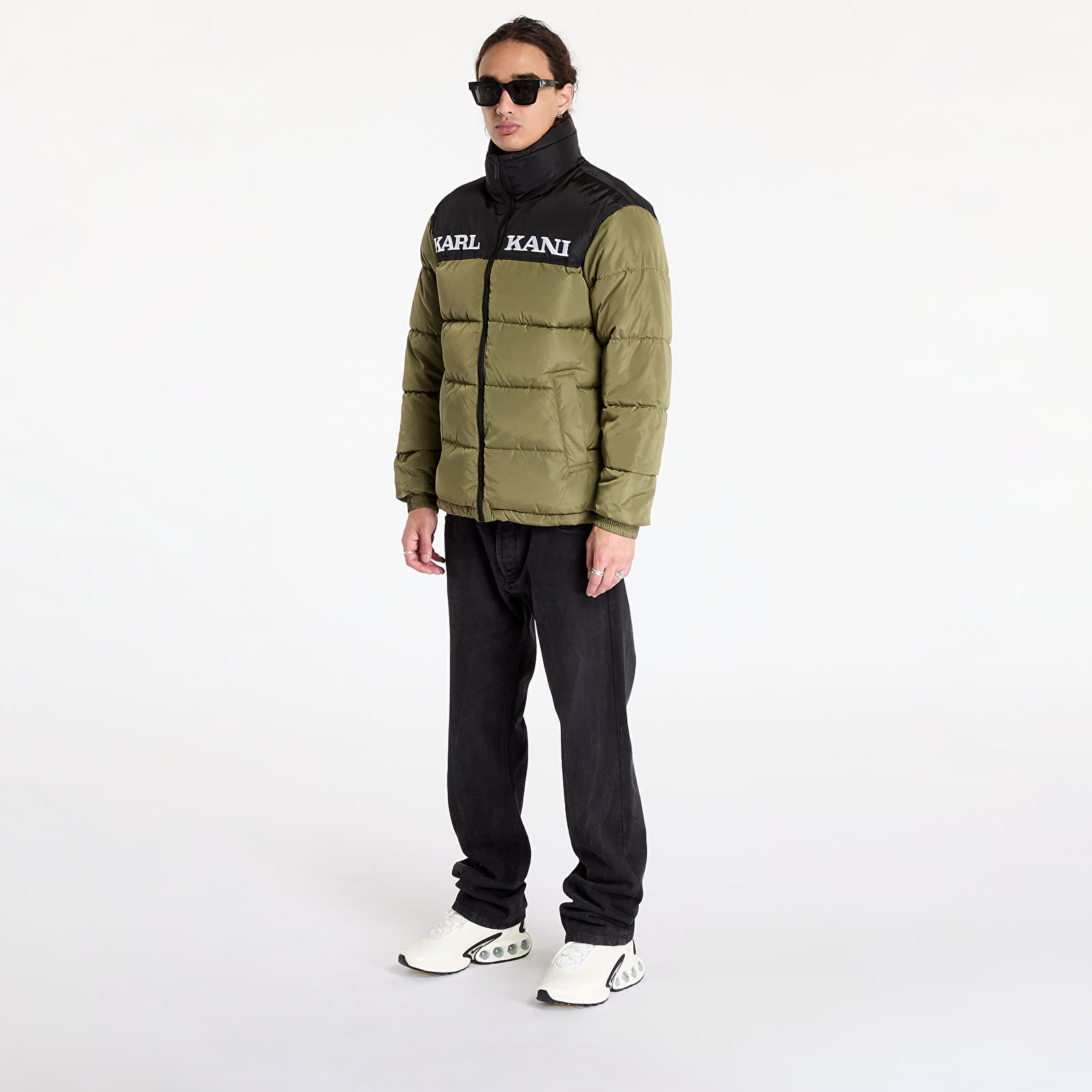 Vestes Karl Kani Retro Essential Puffer Jacket Olive