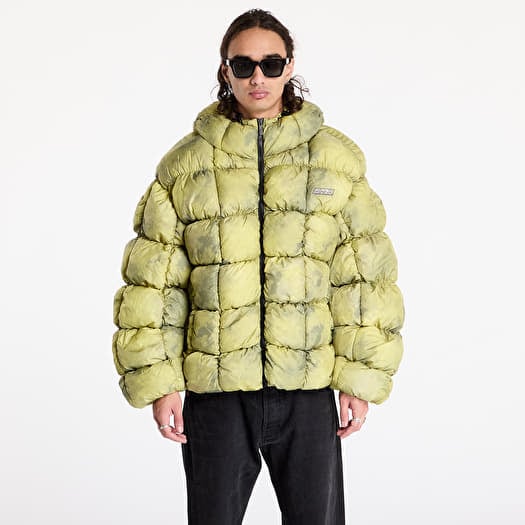 Bunda Karl Kani Sport Patch Square Quilted Puffer Jacket Lime Green